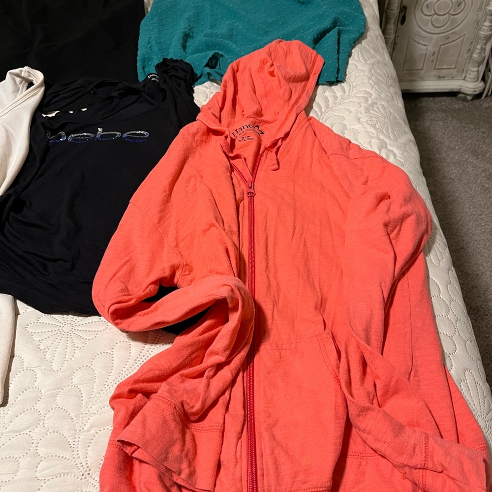 Lightweight Coral Hooded Jacket - Unbranded and Women’s Tops Size M